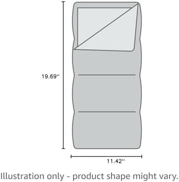 Coleman Dunnock 20°F Big ‘n Tall Sleeping Bag, Cold-Weather Sleeping Bag Fits Adults up to 6ft 4in, Machine Washable, Flannel Liner - Image 4